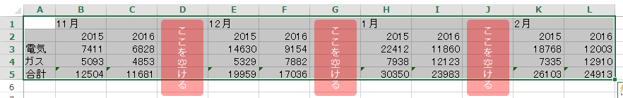 Excelで積み上げグラフを2本横並びにして さらに合計値を表示させたい Studio Sero