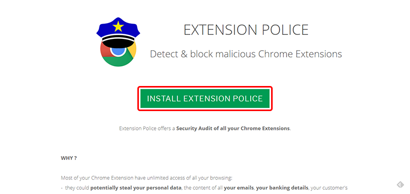 INSTALL EXTENSION POLICE