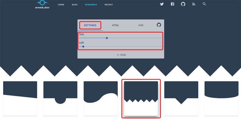 コピペで簡単！セクションの境界線デザインを作成できる「CSS Section Separator Generator」 | STUDIO SERO