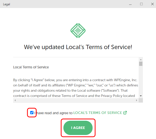 LOCAL'S TERMS OF SERVICE